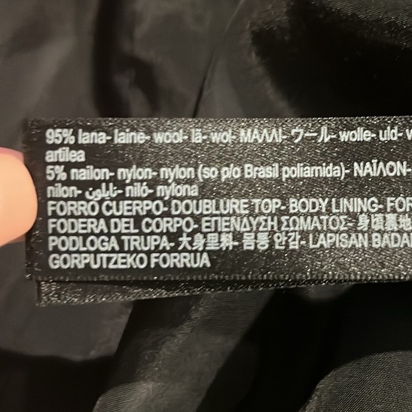 Massimo Dutti premium wool coat collection limited edition brown tweed coat XS - Picture 9 of 11